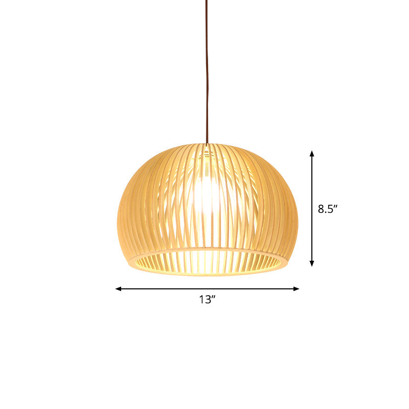 Bamboo Pendant Lamp - Asian Style Hanging Light with Elegant Design for Cozy Atmosphere 6