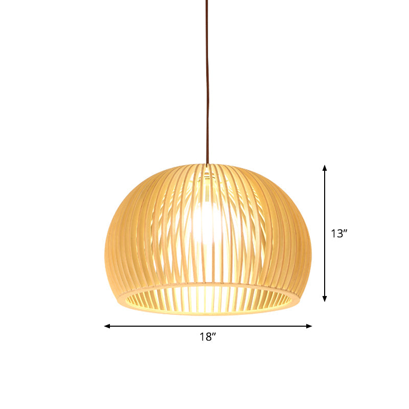 Bamboo Pendant Lamp - Asian Style Hanging Light with Elegant Design for Cozy Atmosphere 9