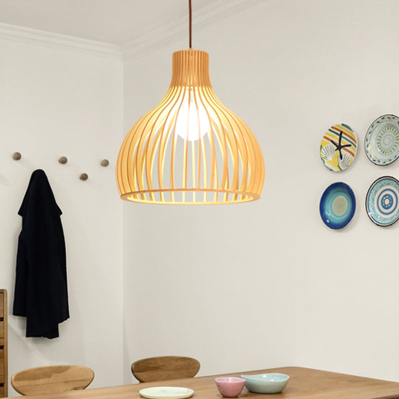 Bamboo Pendant Lamp - Asian Style Hanging Light with Elegant Design for Cozy Atmosphere 3