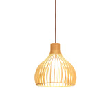 Bamboo Pendant Lamp - Asian Style Hanging Light with Elegant Design for Cozy Atmosphere 20