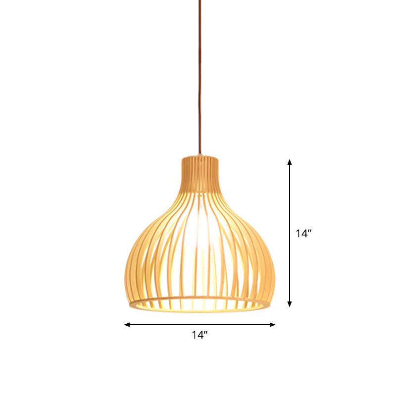 Bamboo Pendant Lamp - Asian Style Hanging Light with Elegant Design for Cozy Atmosphere 24
