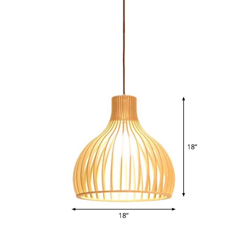 Bamboo Pendant Lamp - Asian Style Hanging Light with Elegant Design for Cozy Atmosphere 13