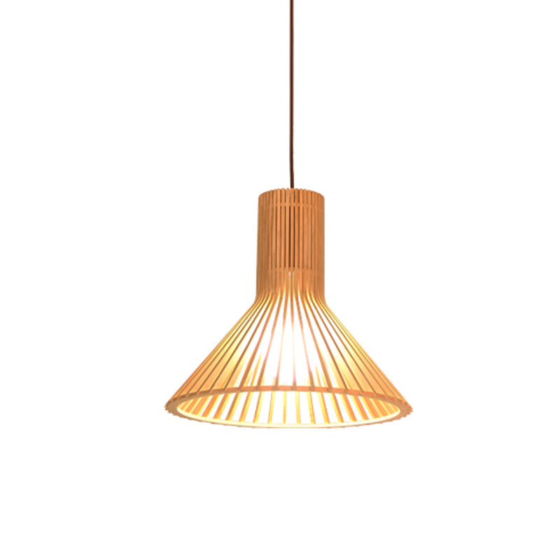 Bamboo Pendant Lamp - Asian Style Hanging Light with Elegant Design for Cozy Atmosphere 15