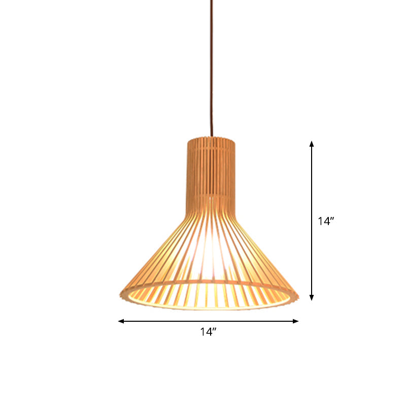 Bamboo Pendant Lamp - Asian Style Hanging Light with Elegant Design for Cozy Atmosphere 21