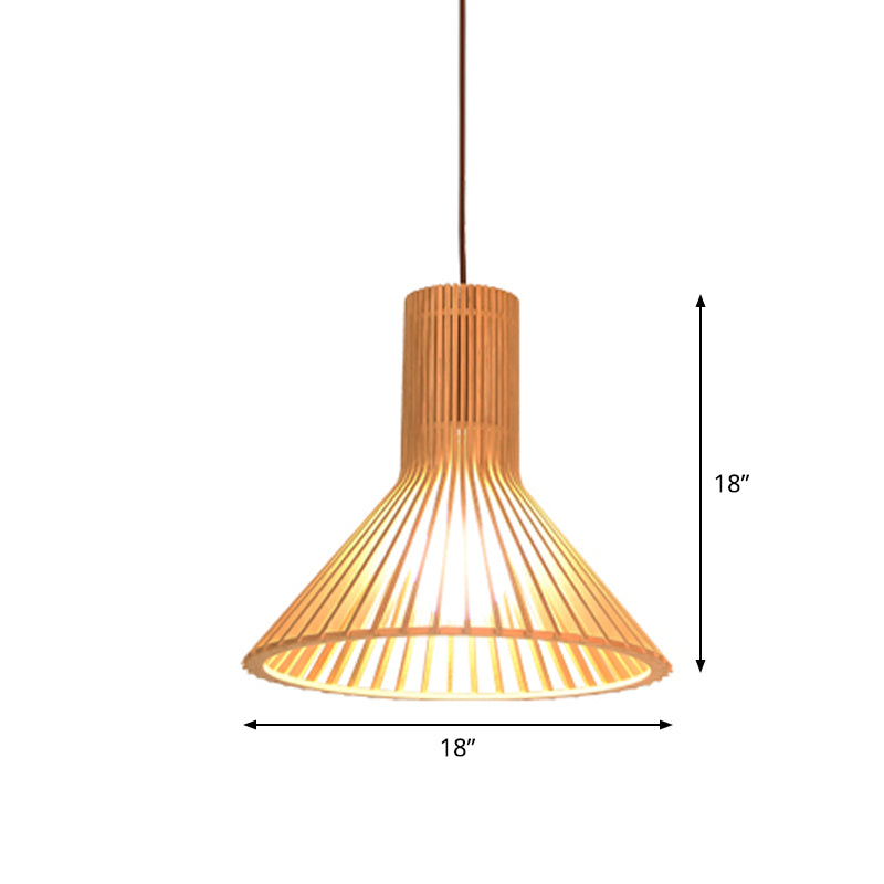 Bamboo Pendant Lamp - Asian Style Hanging Light with Elegant Design for Cozy Atmosphere 8