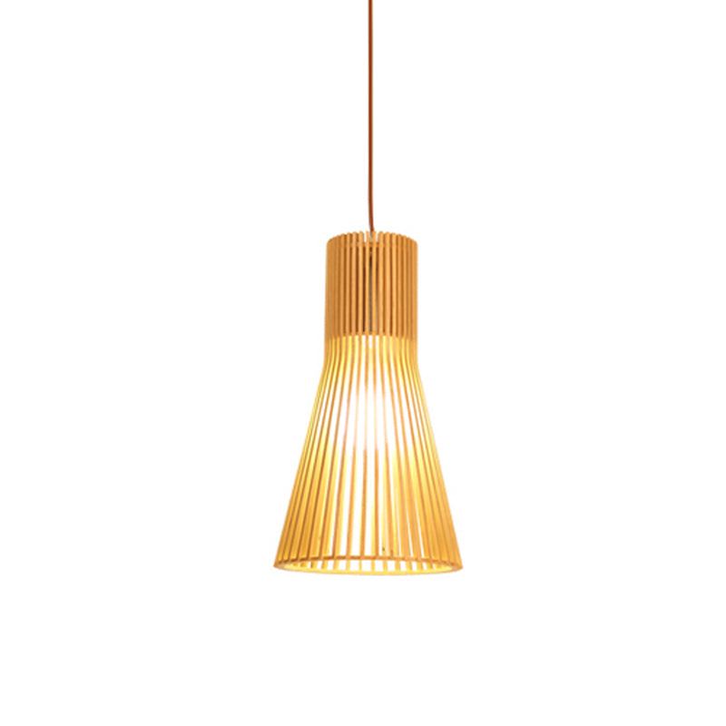 Bamboo Pendant Lamp - Asian Style Hanging Light with Elegant Design for Cozy Atmosphere 17