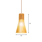 Bamboo Pendant Lamp - Asian Style Hanging Light with Elegant Design for Cozy Atmosphere 18