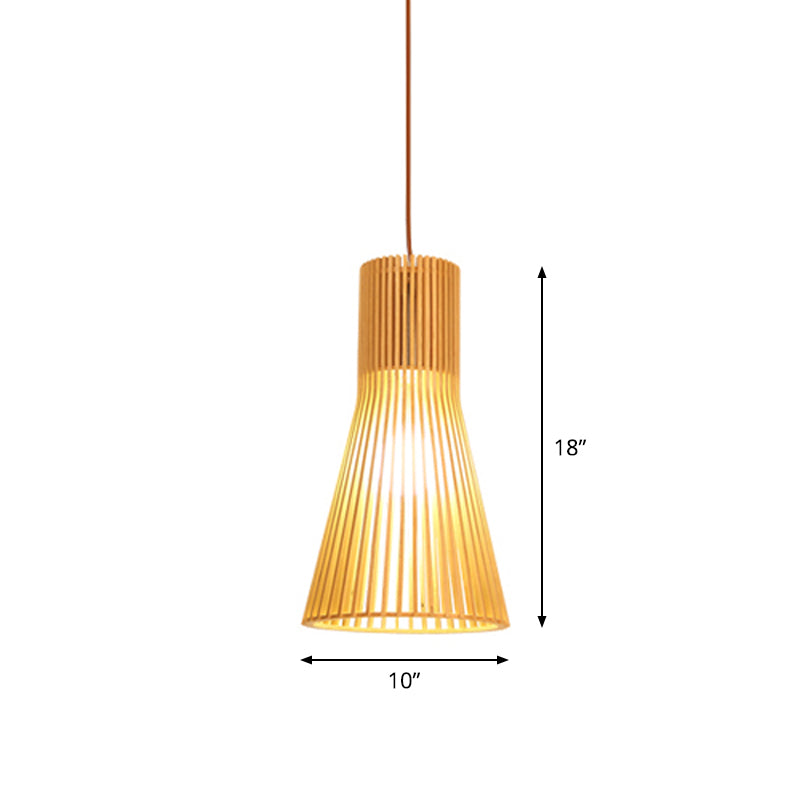 Bamboo Pendant Lamp - Asian Style Hanging Light with Elegant Design for Cozy Atmosphere 18