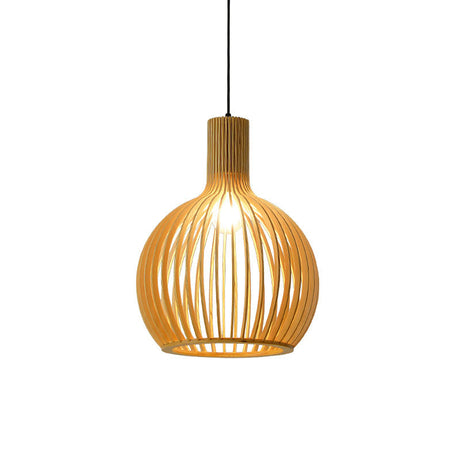 Bamboo Pendant Lamp - Asian Style Hanging Light with Elegant Design for Cozy Atmosphere 5