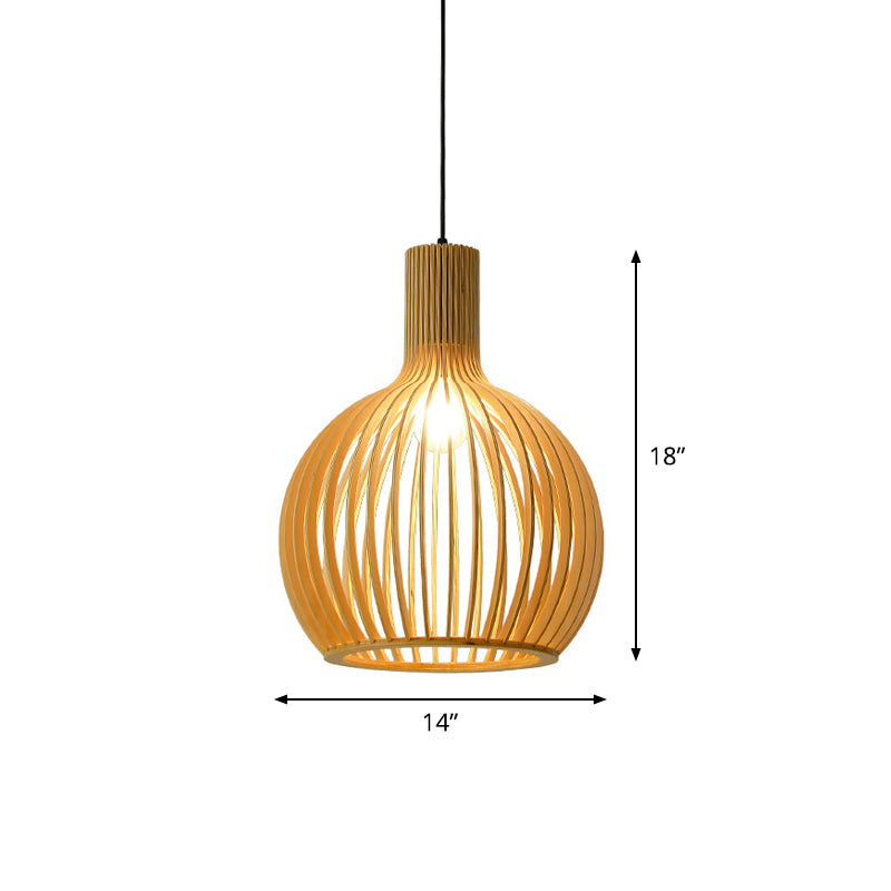 Bamboo Pendant Lamp - Asian Style Hanging Light with Elegant Design for Cozy Atmosphere 14