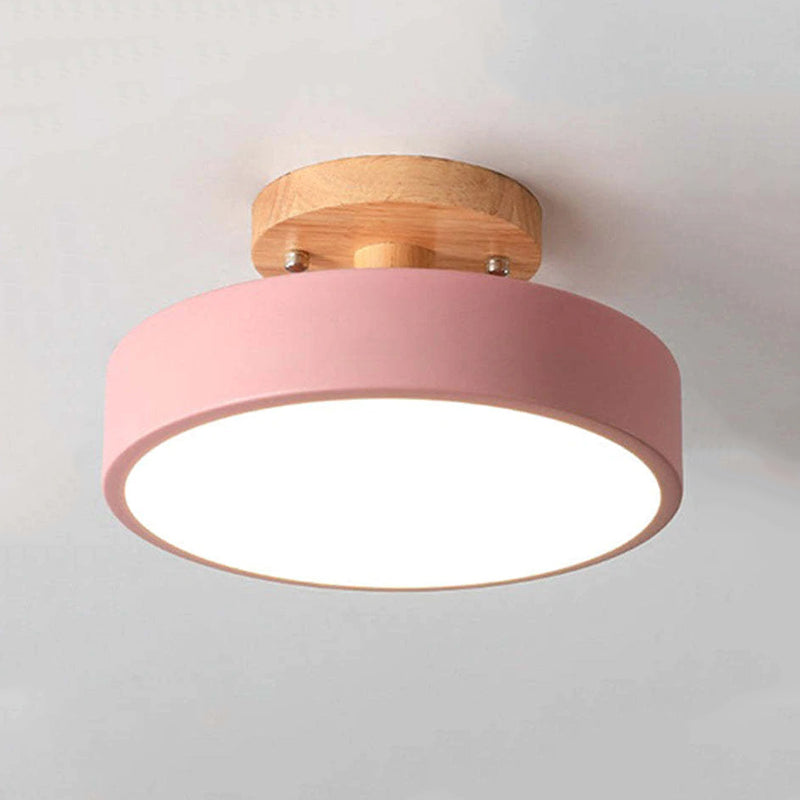 Alaric Modern LED Ceiling Lamp - Stylish Wood & Acrylic Design for Cozy Lighting 7