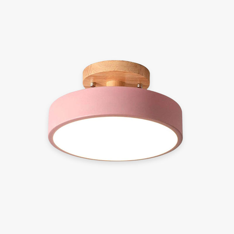 Alaric Modern LED Ceiling Lamp - Stylish Wood & Acrylic Design for Cozy Lighting 6