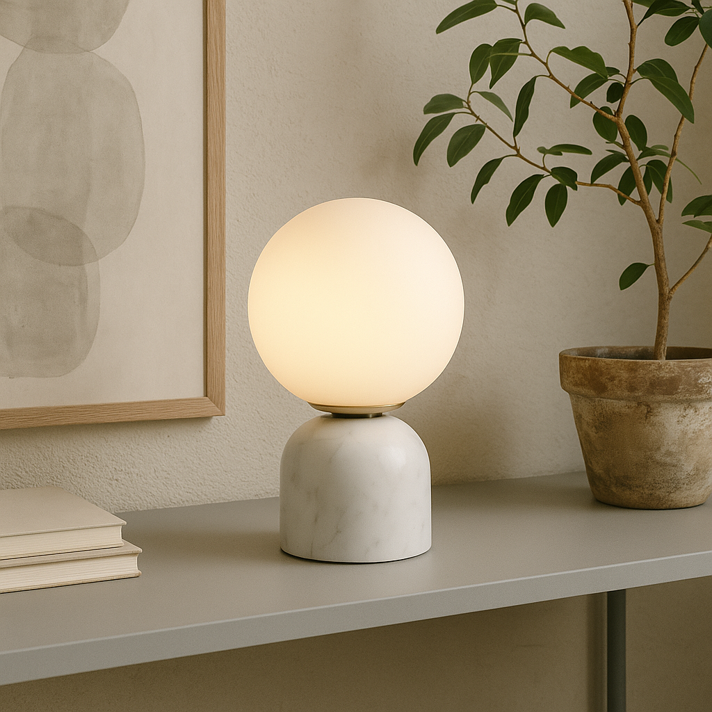 Modern Marble Globe Table Lamp