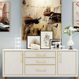 Modern Square Drawer Handles - Brushed Brass Stainless Steel Pulls for Cabinets 6