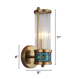 Lustra Crystal Glass Wall Lamp - Elegant Design with Polished Brass Finish for Stylish Illumination 20