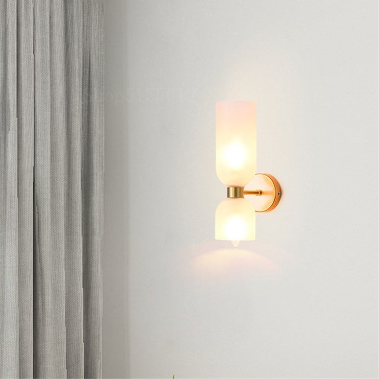 Elegance Double-Head Glass Wall Lamp - Modern LED Sconce for Cozy Lighting 10