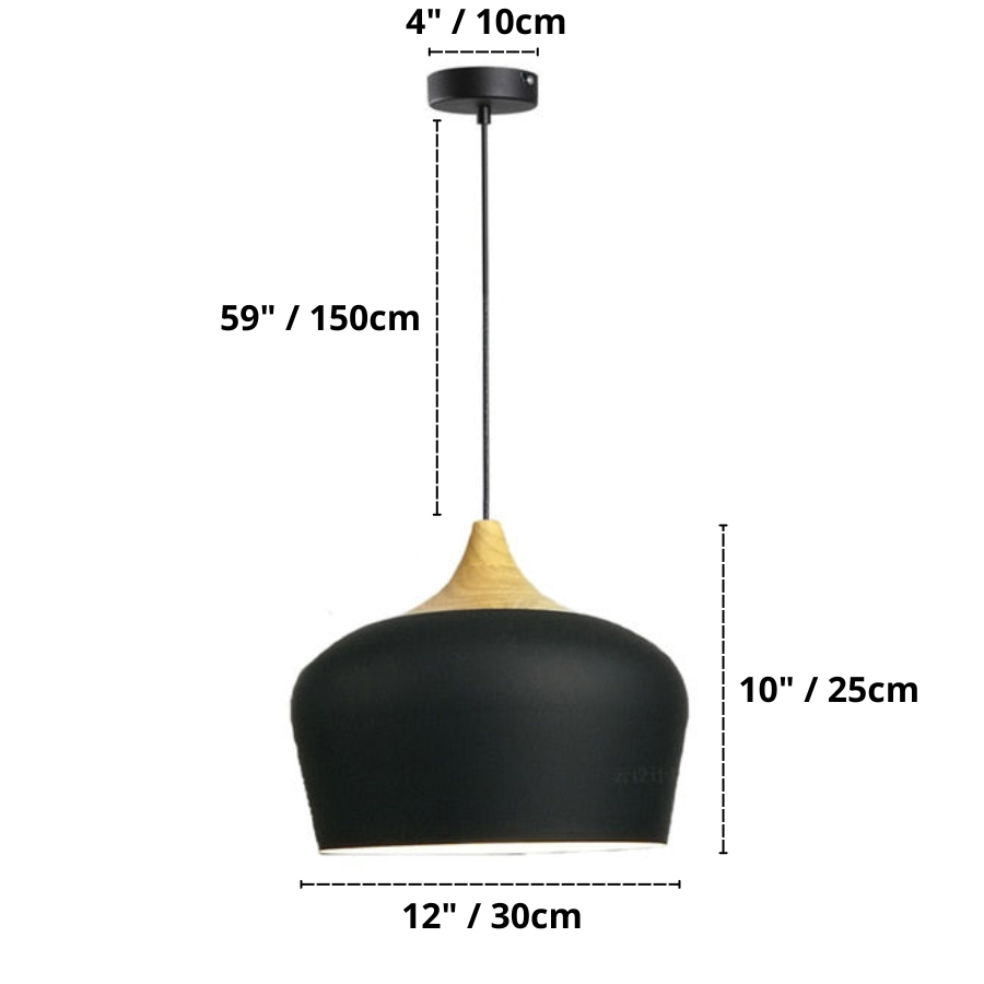 Deo Nordic Minimalist Pendant Light - Modern Design with Wooden Accent for Elegant Spaces 19