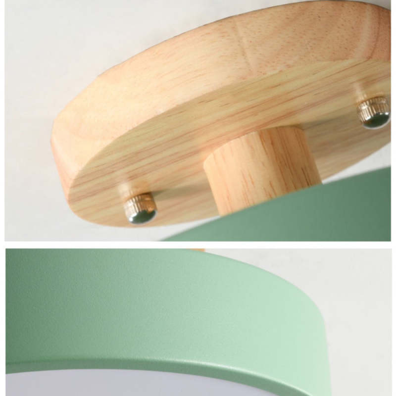 Alaric Modern LED Ceiling Lamp - Stylish Wood & Acrylic Design for Cozy Lighting 18