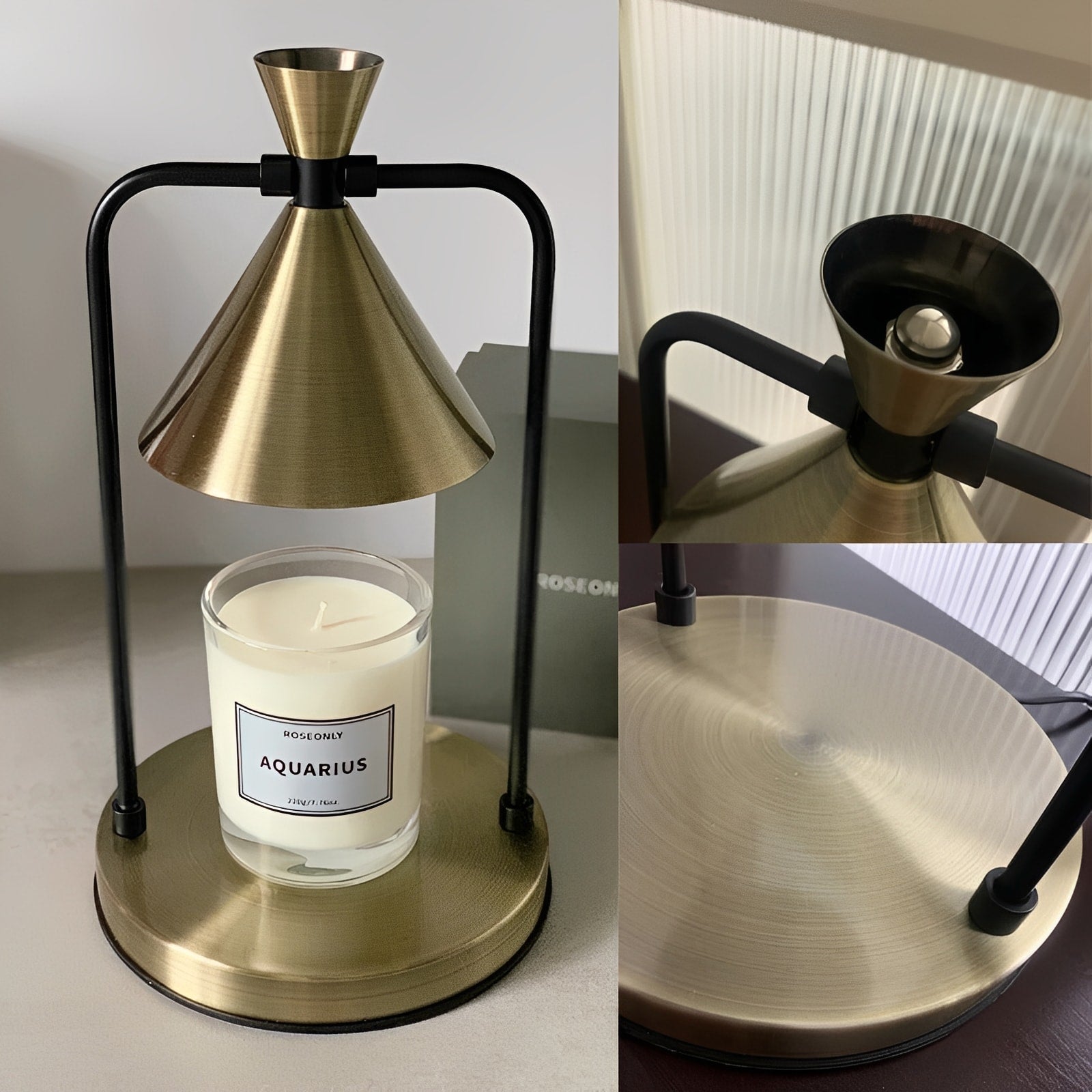 GlowMelt | Dimmable Candle Warmer Lamp with Adjustable Brightness – Elegant Design for Flameless Fragrance 11