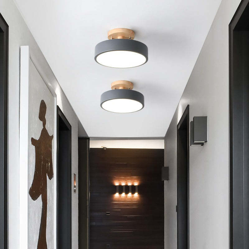 Alaric Modern LED Ceiling Lamp - Stylish Wood & Acrylic Design for Cozy Lighting 5