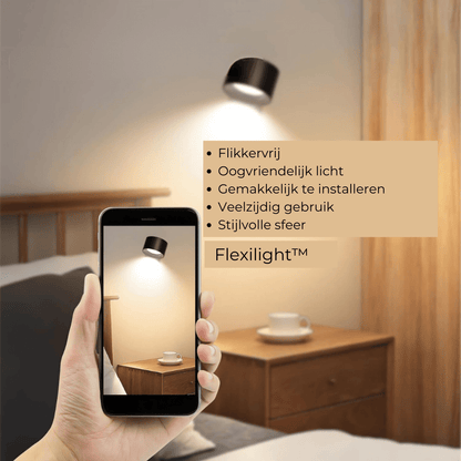 FlexiLamp Wireless Rechargeable LED Wall Lamp - 360° Illumination for Indoor & Outdoor Safety 10