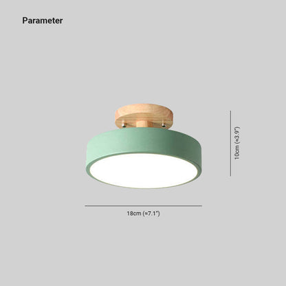 Alaric Modern LED Ceiling Lamp - Stylish Wood & Acrylic Design for Cozy Lighting 9