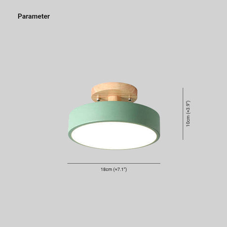 Alaric Modern LED Ceiling Lamp - Stylish Wood & Acrylic Design for Cozy Lighting 9