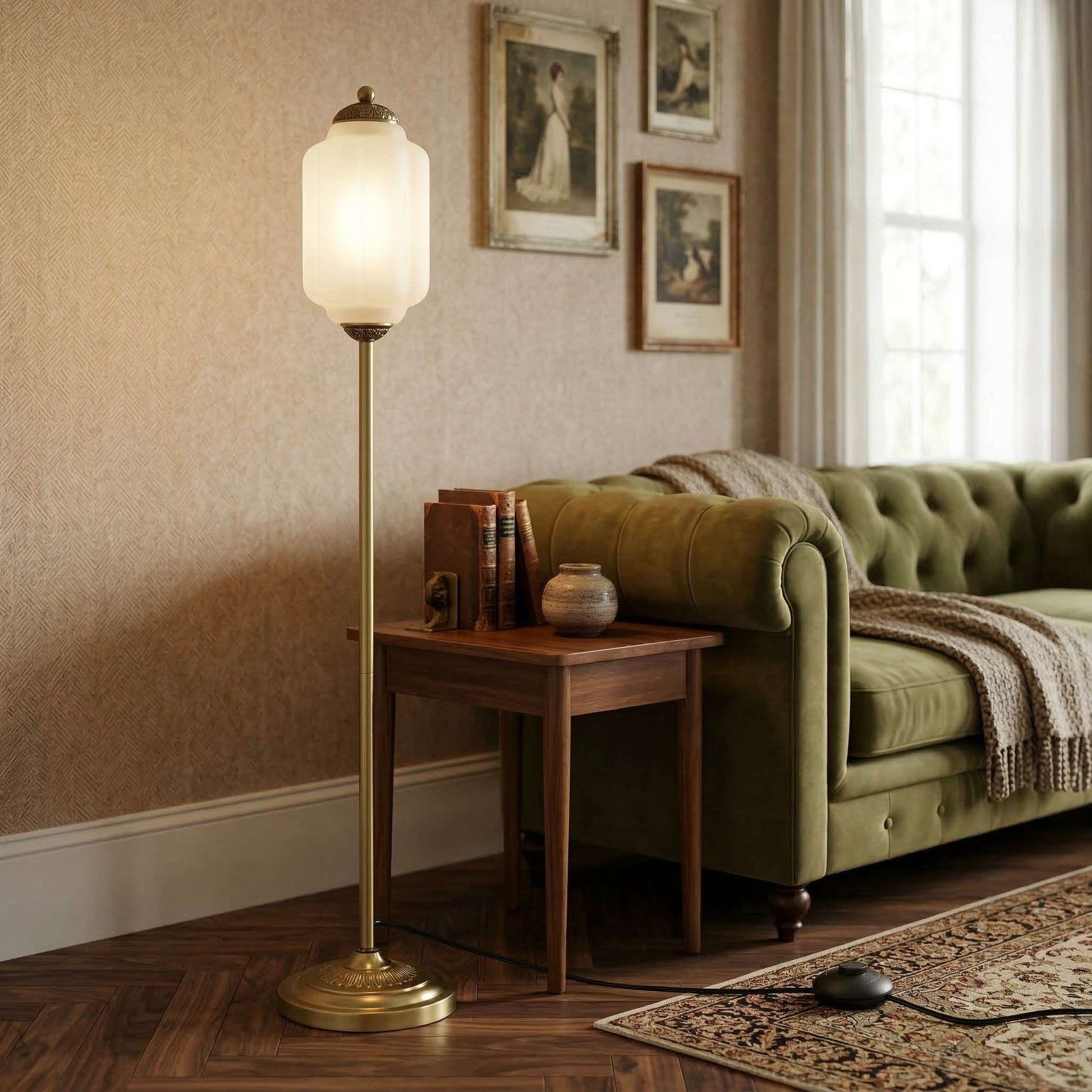 Eloise Collection | Floor Lamp with Unique Retro Glass Design - Stylish Lighting for Living Rooms 49