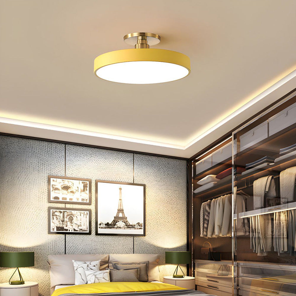 Orbis Flush Mount Ceiling Light - Adjustable LED Fixture with Minimalist Design for Soft Overhead Lighting 15