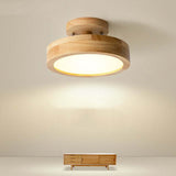 Alaric Modern LED Ceiling Lamp - Stylish Wood & Acrylic Design for Cozy Lighting 1