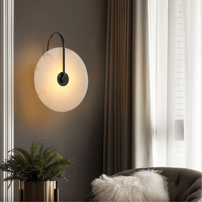 Aurelia Alabaster Wall Sconce