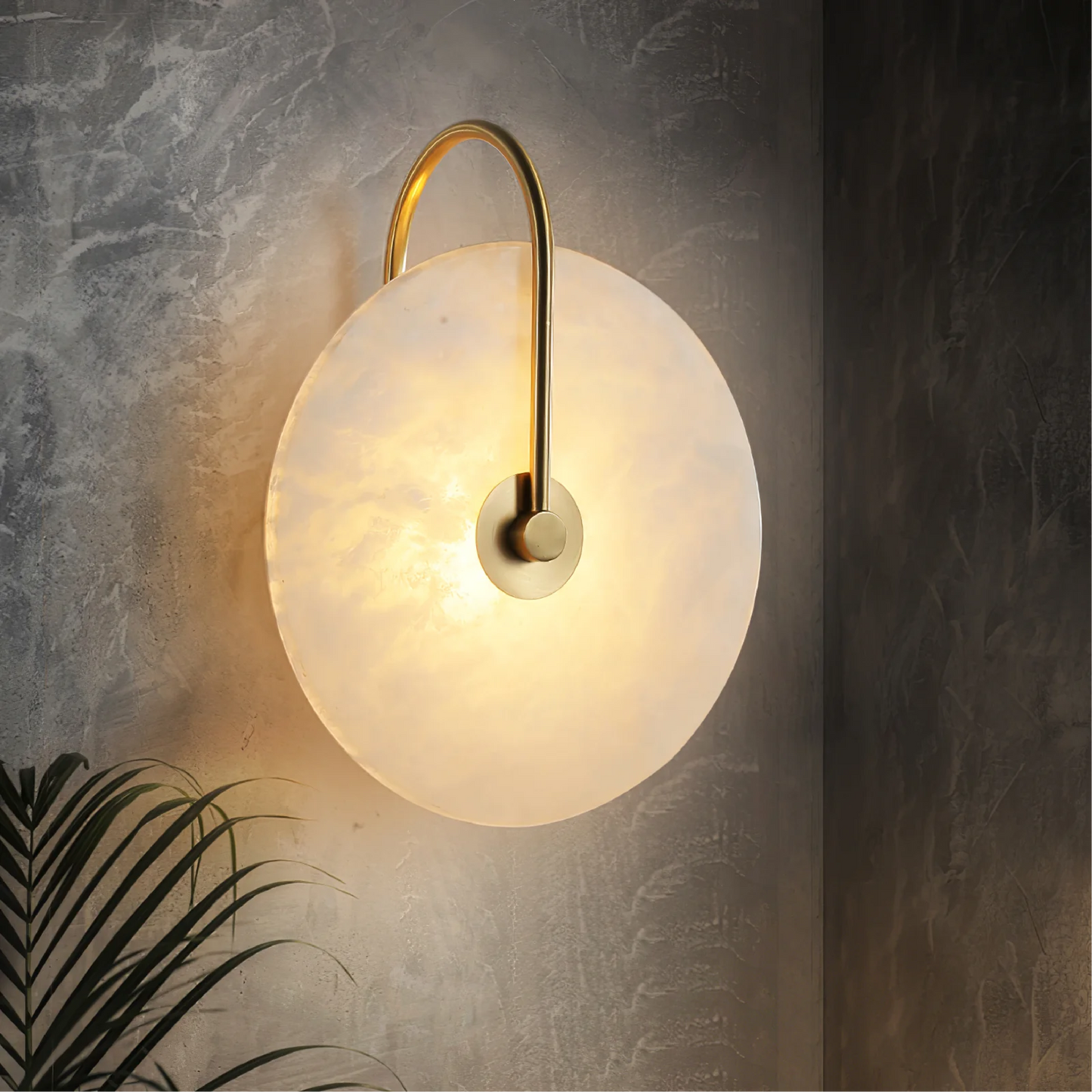 Aurelia Alabaster Wall Sconce