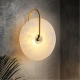Sculptural Alabaster Wall Sconce
