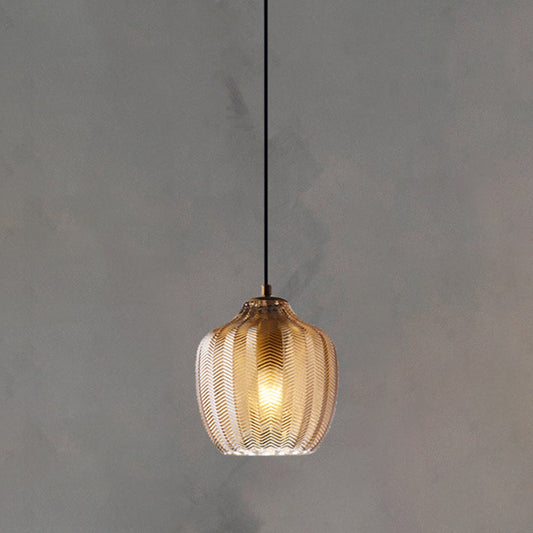 Elegance Glass Pendant Lamp - Scandinavian Design with Adjustable Cord for Modern Interiors 1