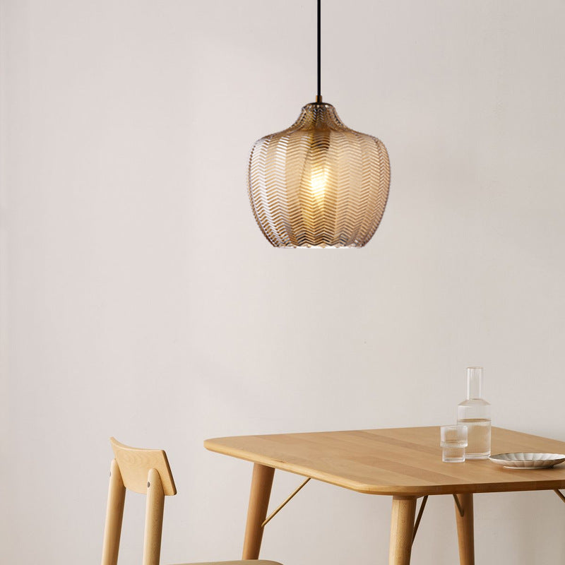 Elegance Glass Pendant Lamp - Scandinavian Design with Adjustable Cord for Modern Interiors 11