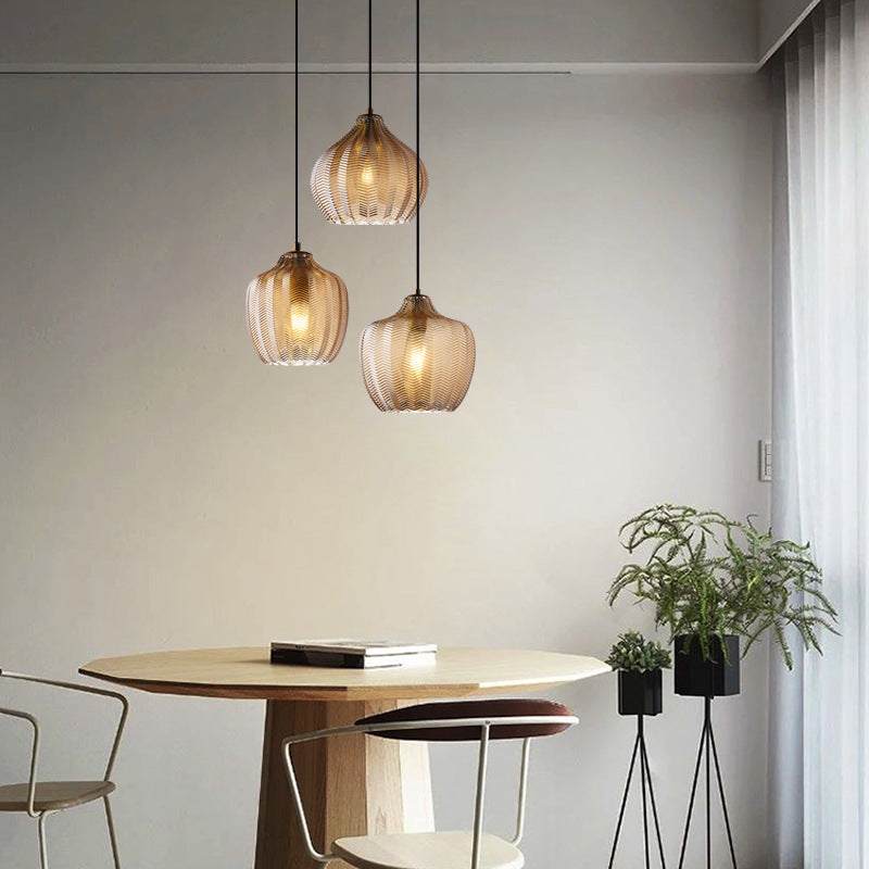Elegance Glass Pendant Lamp - Scandinavian Design with Adjustable Cord for Modern Interiors 21