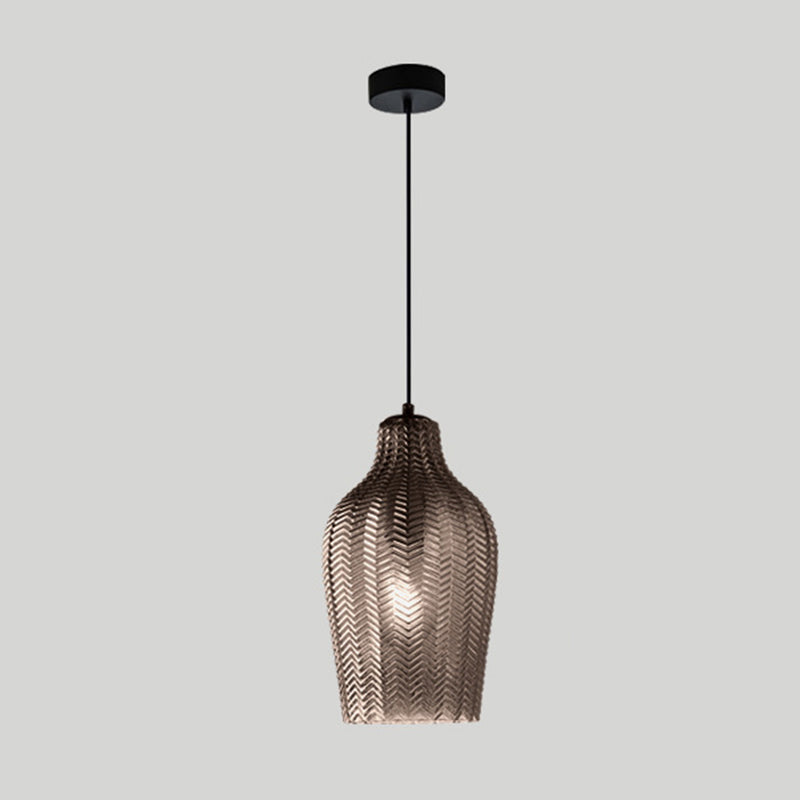 Elegance Glass Pendant Lamp - Scandinavian Design with Adjustable Cord for Modern Interiors 5