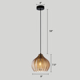 Elegance Glass Pendant Lamp - Scandinavian Design with Adjustable Cord for Modern Interiors 10