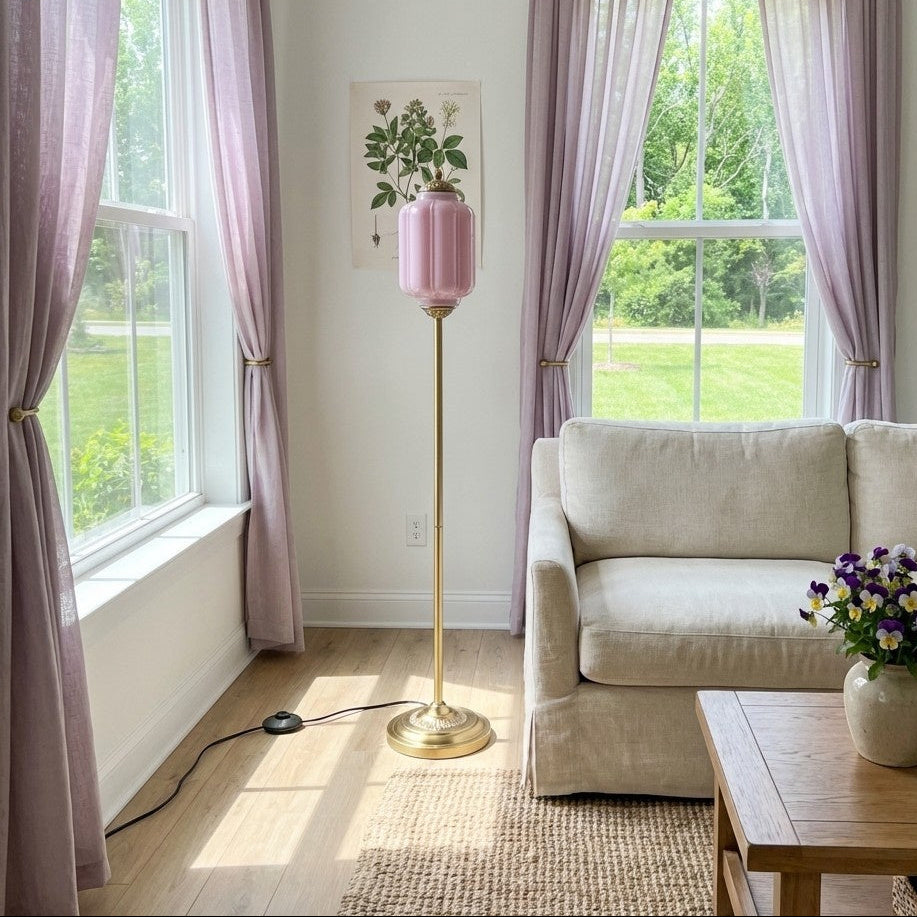 Eloise Collection | Floor Lamp with Unique Retro Glass Design - Stylish Lighting for Living Rooms 51