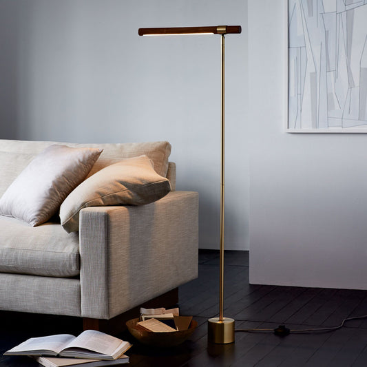 Moss Collection | Modern Floor Lamp with Adjustable LED & Natural Wood Design for Stylish Living Room Lighting 1