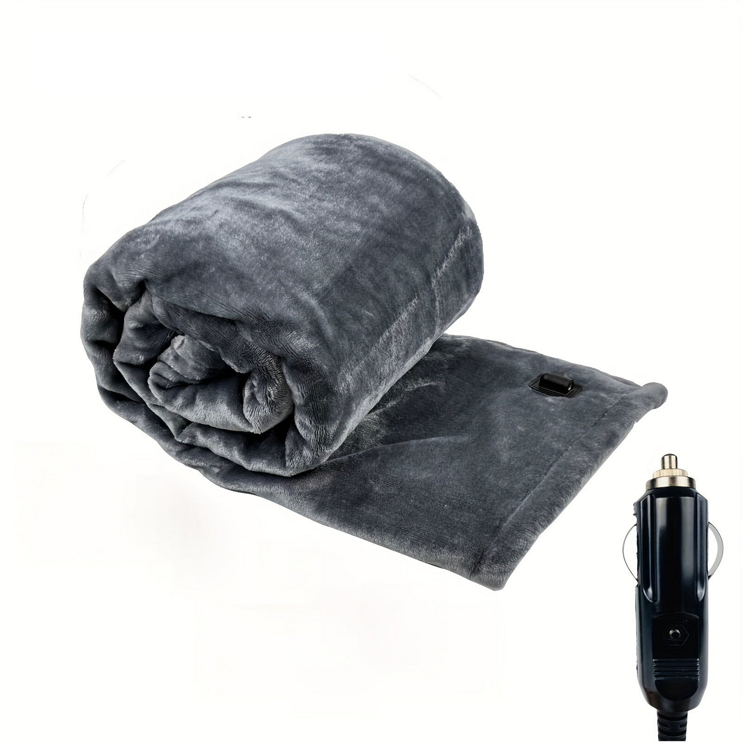 Zemra 12V Heated Car Blanket - Soft Flannel with Overheat Protection for Warmth on the Go 1