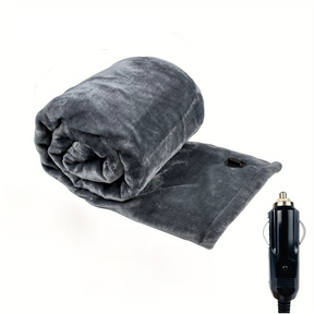 Zemra 12V Heated Car Blanket - Soft Flannel with Overheat Protection for Warmth on the Go 1
