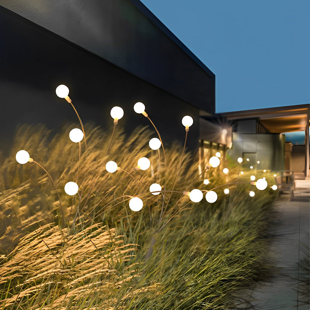Solar-Powered Firefly Garden Lights - Waterproof LED Lanterns for Romantic Outdoor Ambiance 2