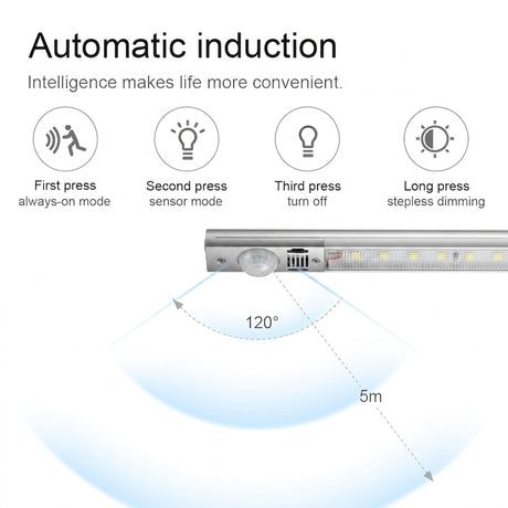 Ultra-Slim Under Cabinet Light with Motion Sensor & Adjustable Color – Versatile LED Lighting for Kitchen Cabinets 6