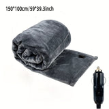 Zemra 12V Heated Car Blanket - Soft Flannel with Overheat Protection for Warmth on the Go 9