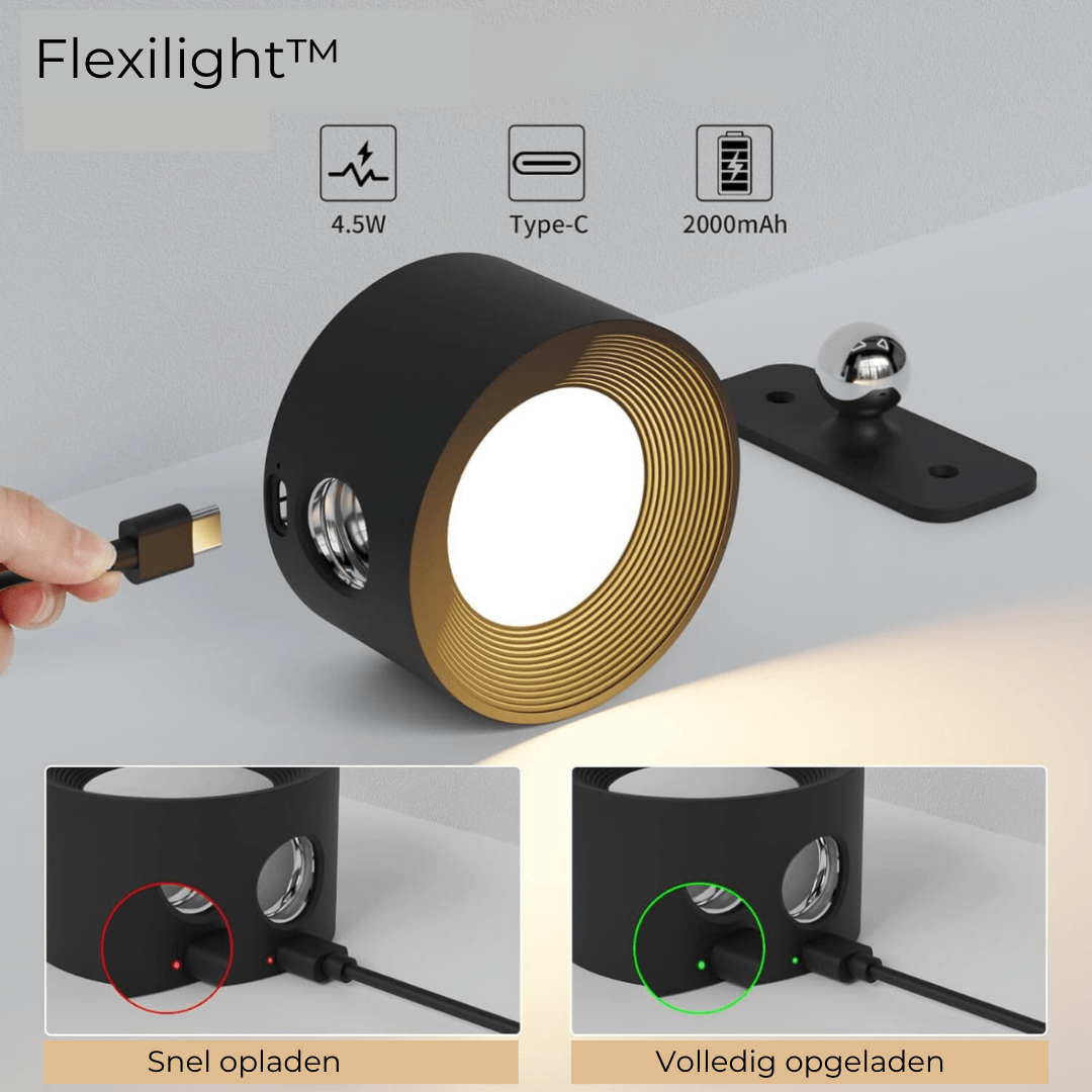 FlexiLamp Wireless Rechargeable LED Wall Lamp - 360° Illumination for Indoor & Outdoor Safety 8
