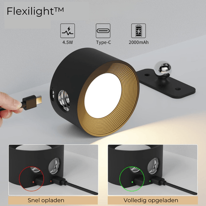 FlexiLamp Wireless Rechargeable LED Wall Lamp - 360° Illumination for Indoor & Outdoor Safety 8