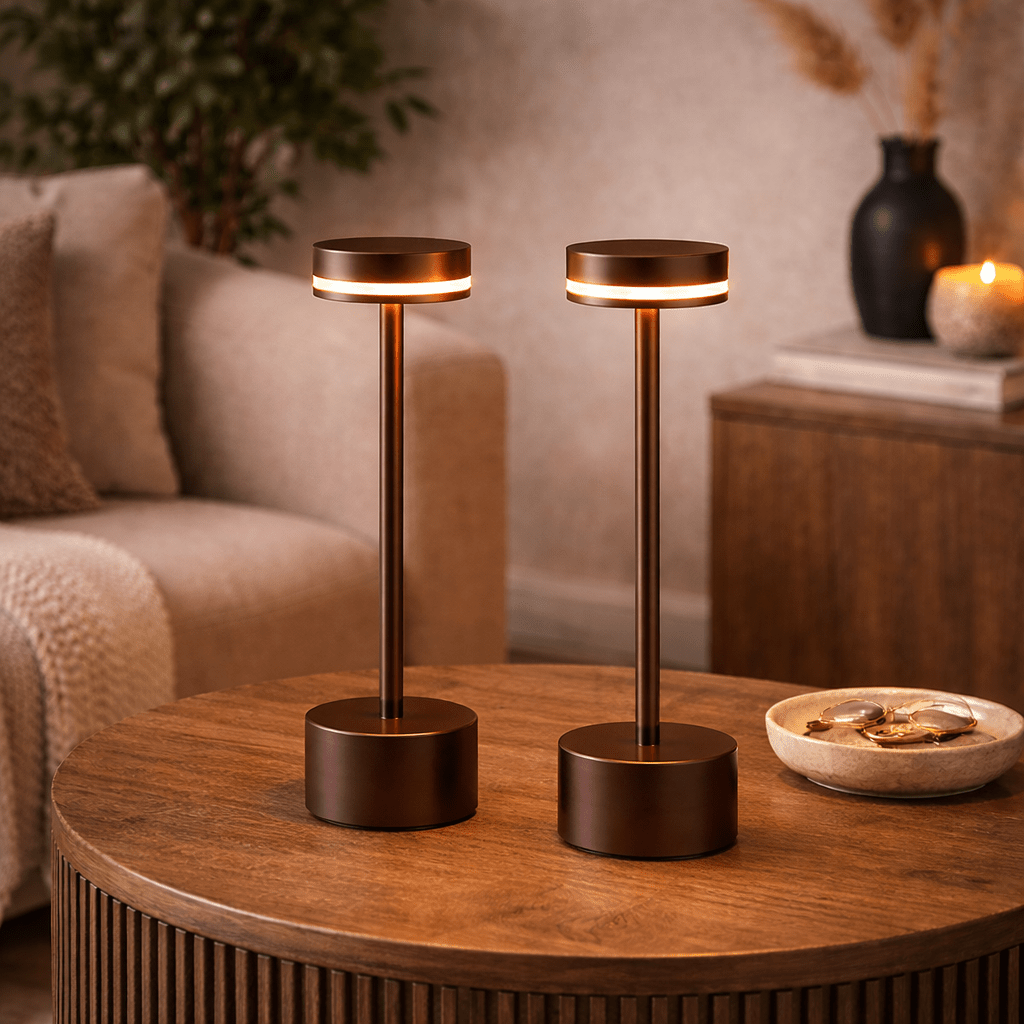 Mobile Table Lamp – Cordless Design with Soft Ring Light – Perfect for Nightstands and Small Spaces 6