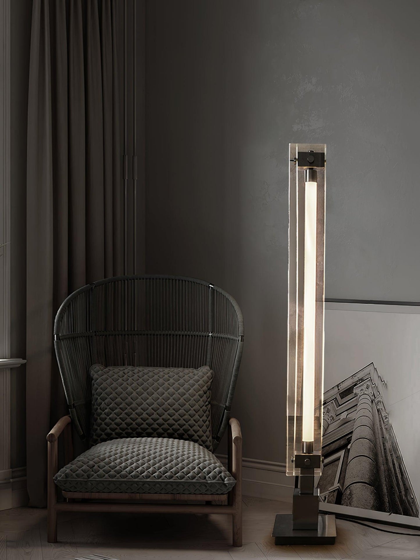 Modern Floor Lamp – Minimalist Glass Design with Integrated LED – Stylish Lighting for Living Room Spaces 8