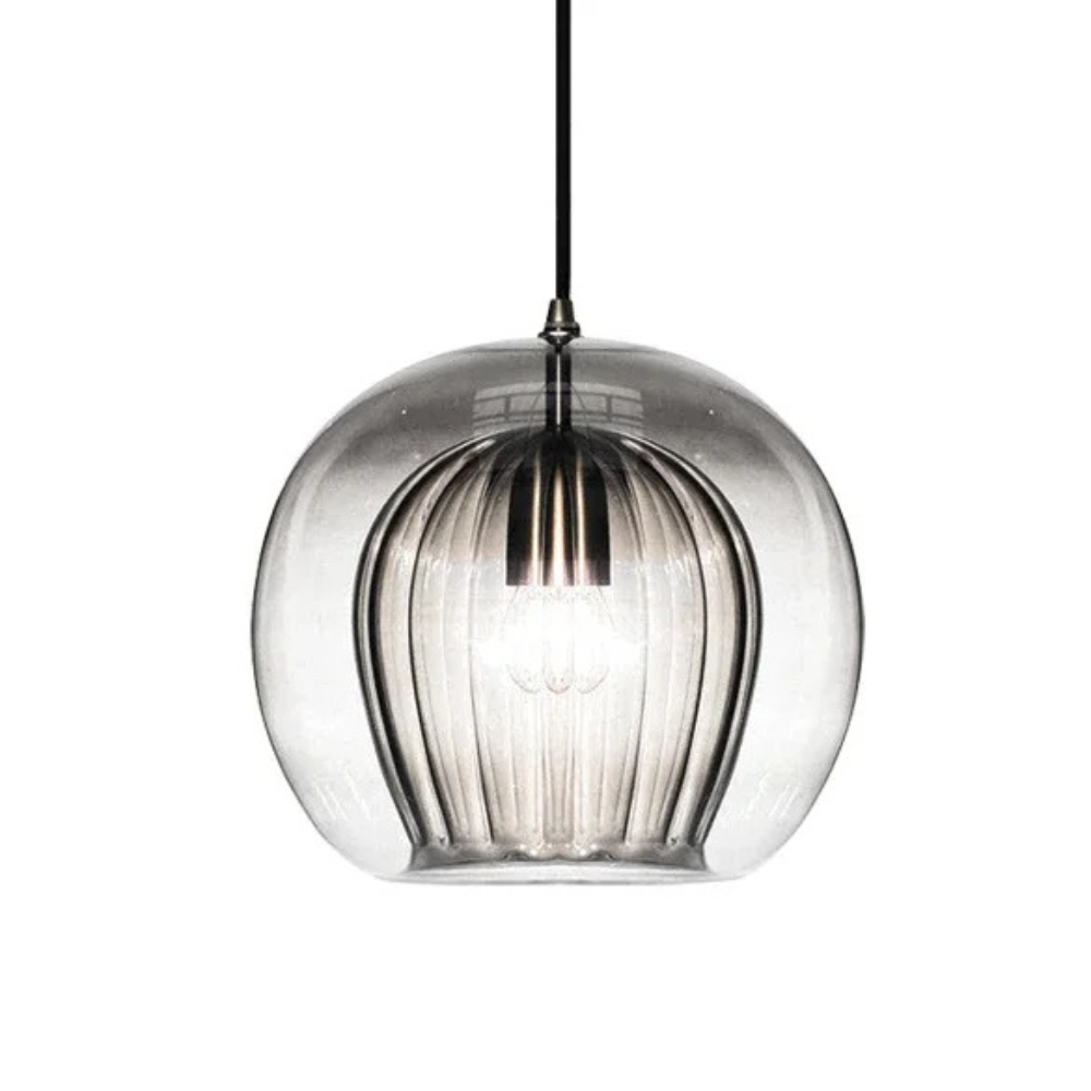 Zenelle Smoked Glass Light Pendant